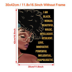 African American Queen Canvas Art Painting