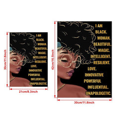 African American Queen Canvas Art Painting