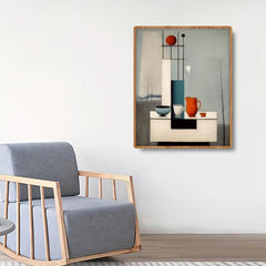 Canvas Poster Tea Set Painting Abstract Modern Art