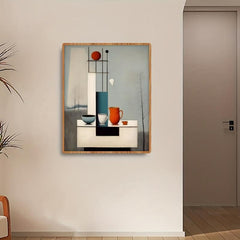 Canvas Poster Tea Set Painting Abstract Modern Art