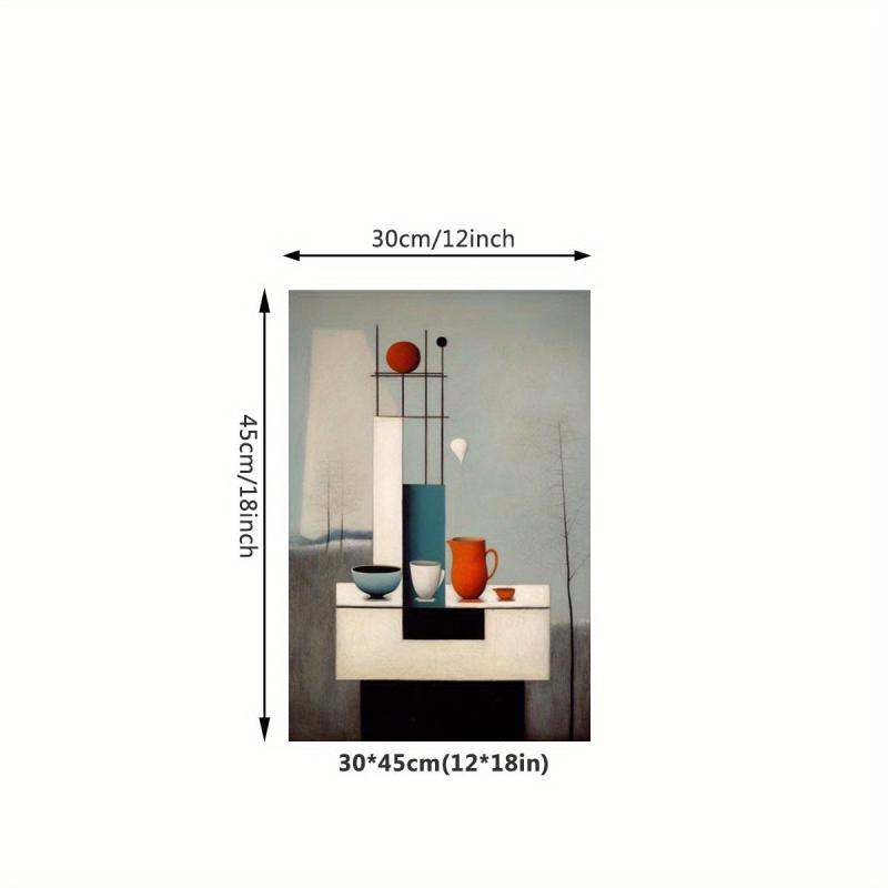 Canvas Poster Tea Set Painting Abstract Modern Art
