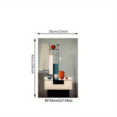 Canvas Poster Tea Set Painting Abstract Modern Art