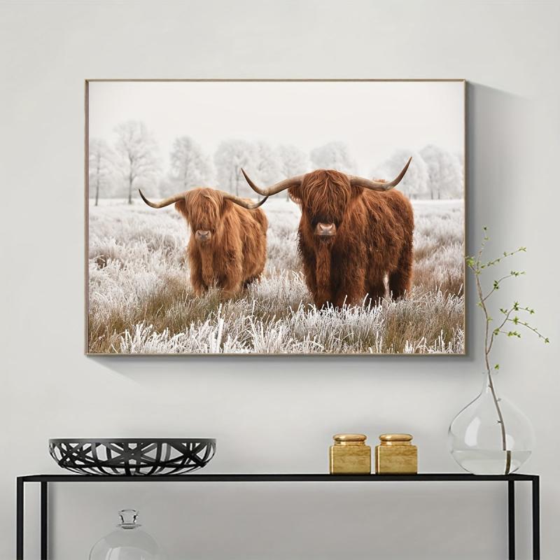 Cow Diamond Painting Kit for Adults, 5D Diamond Art, DIY Embroidery Craft