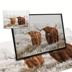 Cow Diamond Painting Kit for Adults, 5D Diamond Art, DIY Embroidery Craft