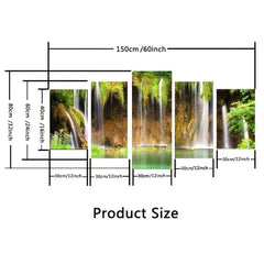 5pcs Landscape Canvas Wall Art Home Decor No Frame