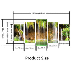 5pcs Landscape Canvas Wall Art Home Decor No Frame