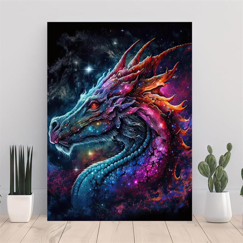 Background Modern Grames Animal Dragon Pictures Printed Poster Soft