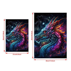 Background Modern Grames Animal Dragon Pictures Printed Poster Soft