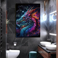 Background Modern Grames Animal Dragon Pictures Printed Poster Soft