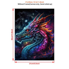 Background Modern Grames Animal Dragon Pictures Printed Poster Soft
