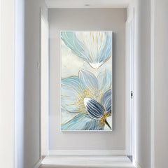 Chinese Style Lotus Canvas Painting Poster for Living Room Bedroom Wall Decor