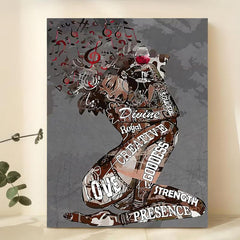 Abstract Female Figure Painting On Canvas Wall Art