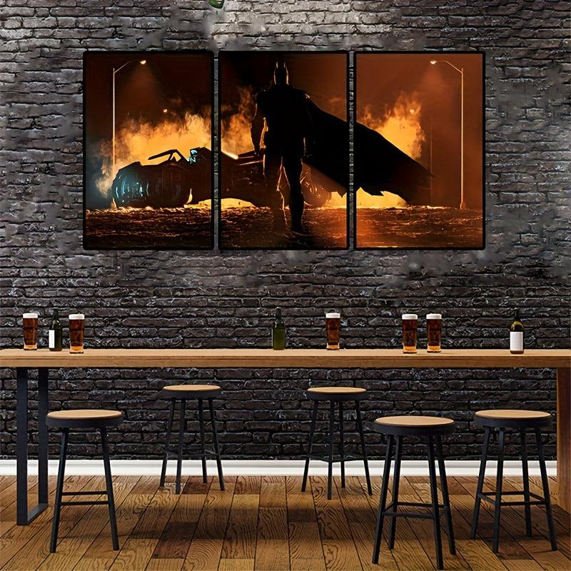 3pcs Superhero Movie Poster Modern Art Wall Decor Ideal Gift