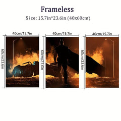 3pcs Superhero Movie Poster Modern Art Wall Decor Ideal Gift