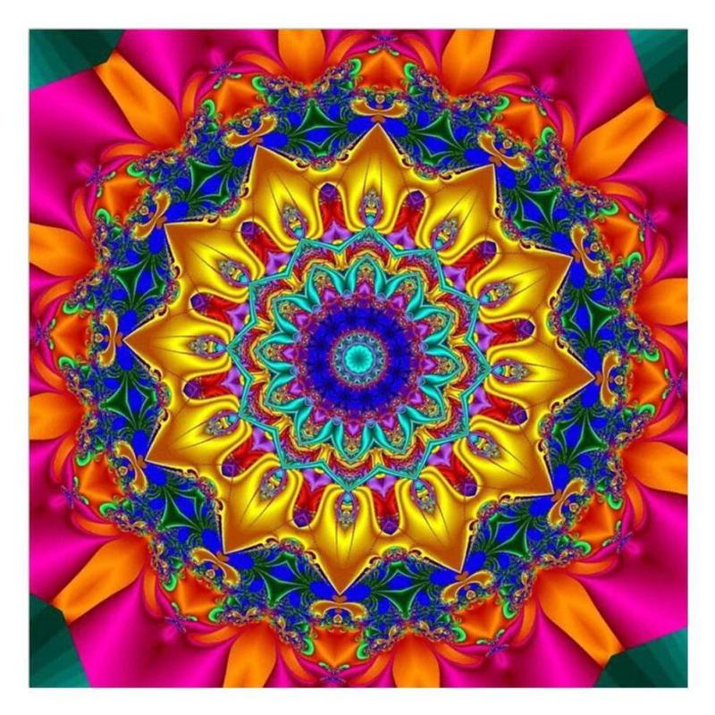 Retro Flowers 5D Diamond Painting Kit Full Round Drill Art DIY