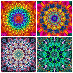 Retro Flowers 5D Diamond Painting Kit Full Round Drill Art DIY