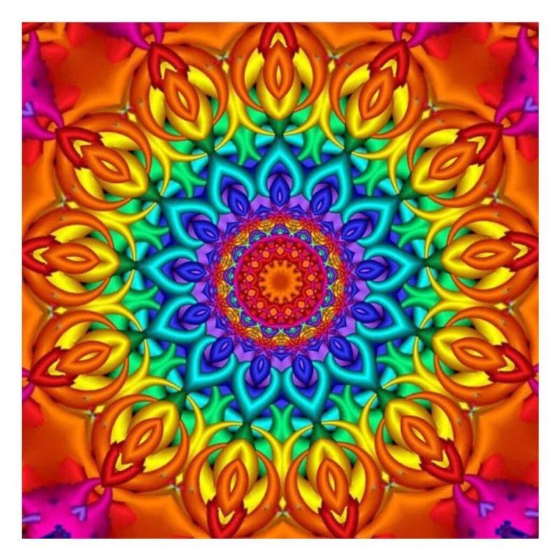 Retro Flowers 5D Diamond Painting Kit Full Round Drill Art DIY