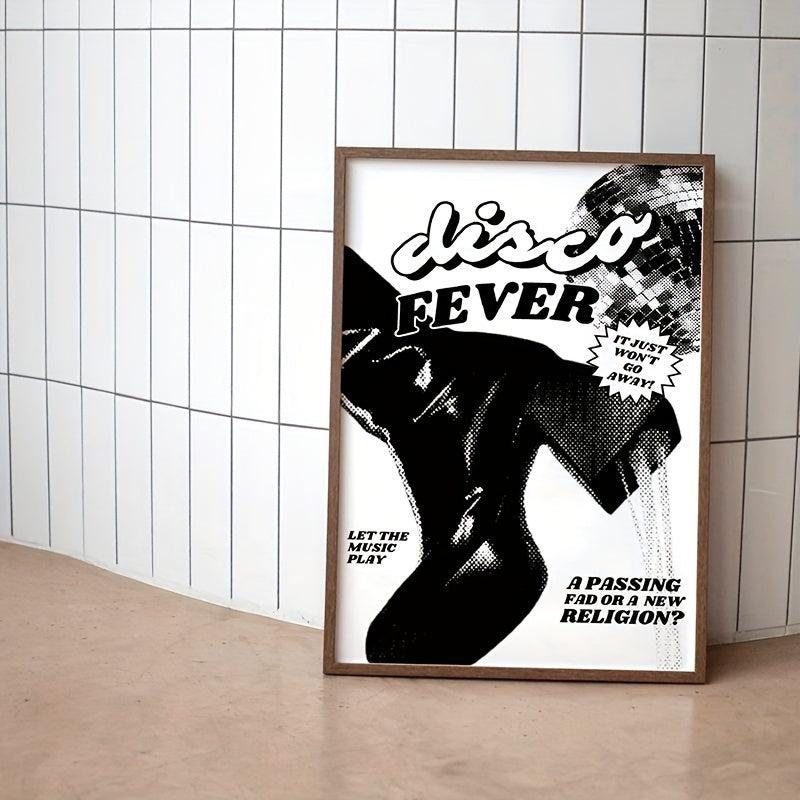 Set Of 6 Disco Tequila Posters Canvas Wall Art Retro Bar