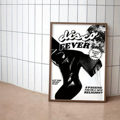 Set Of 6 Disco Tequila Posters Canvas Wall Art Retro Bar