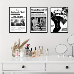 Set Of 6 Disco Tequila Posters Canvas Wall Art Retro Bar