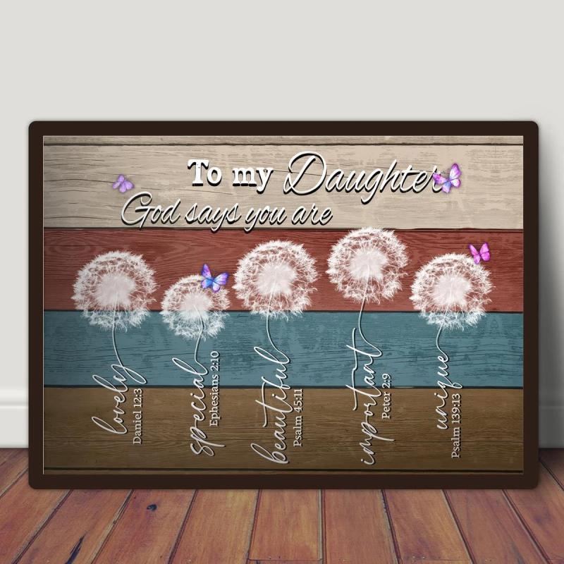Abstract Canvas Painting Dandelions Wall Art for Daughter