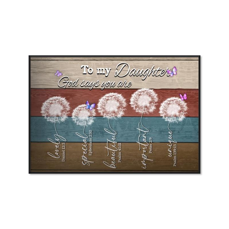 Abstract Canvas Painting Dandelions Wall Art for Daughter
