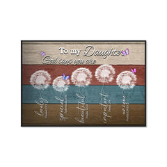 Abstract Canvas Painting Dandelions Wall Art for Daughter