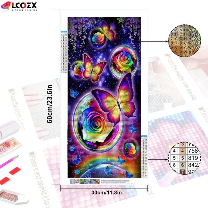 Butterfly Garden Rhinestone Painting Kit for DIY Jewelry Making