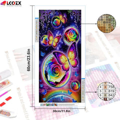 Butterfly Garden Rhinestone Painting Kit for DIY Jewelry Making
