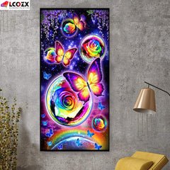 Butterfly Garden Rhinestone Painting Kit for DIY Jewelry Making