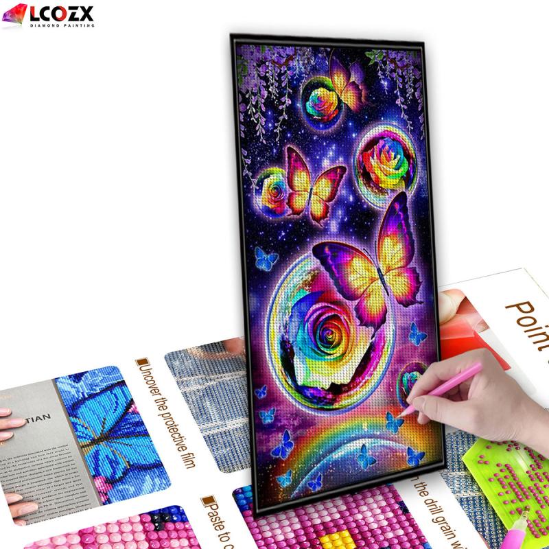 Butterfly Garden Rhinestone Painting Kit for DIY Jewelry Making