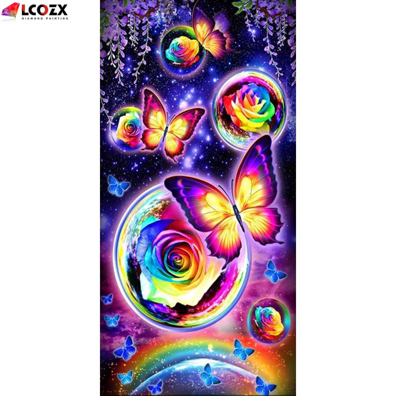 Butterfly Garden Rhinestone Painting Kit for DIY Jewelry Making