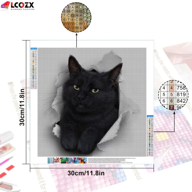 Cat Diamond Painting Kit - DIY Full Diamond Art