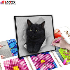 Cat Diamond Painting Kit - DIY Full Diamond Art