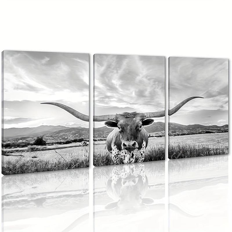Wildlife Lion Canvas Painting Lion Family Portrait Picture - Fall Decor