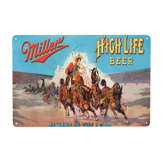 Vintage Beer Signs Bar Tin Sign Retro Style Aluminum Metal Wall Decor