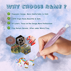 1pc Stainless Steel Diamond Painting Tips Metal Pen Ergonomic Diamond Dot Pencil