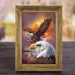 DIY Diamond Painting Cat Wolf Eagle Animal Art 7.87inch 11.81inch