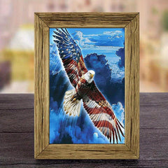 DIY Diamond Painting Cat Wolf Eagle Animal Art 7.87inch 11.81inch