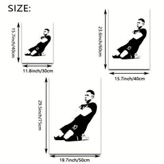 3pcs Football Player Poster Abstract Sports Canvas Painting