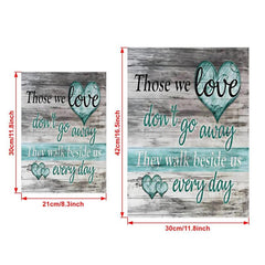 Vintage Canvas Love Memory Wall Art - Those We Love Don't Go Away