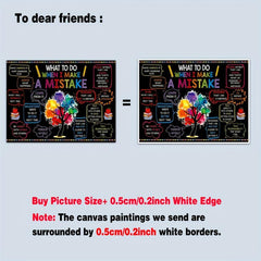 Canvas Poster: Make Amends Art Print