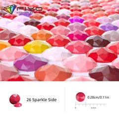 2000pcs Resin Round Diamond Refill Acrylic Diamond