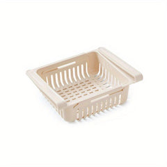 Pink Retractable Hanging Food Storage Basket for Bread, Eggs, Fruits, Vegeta