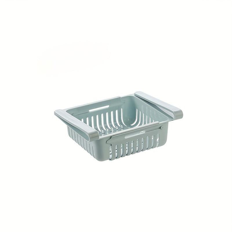 Pink Retractable Hanging Food Storage Basket for Bread, Eggs, Fruits, Vegeta