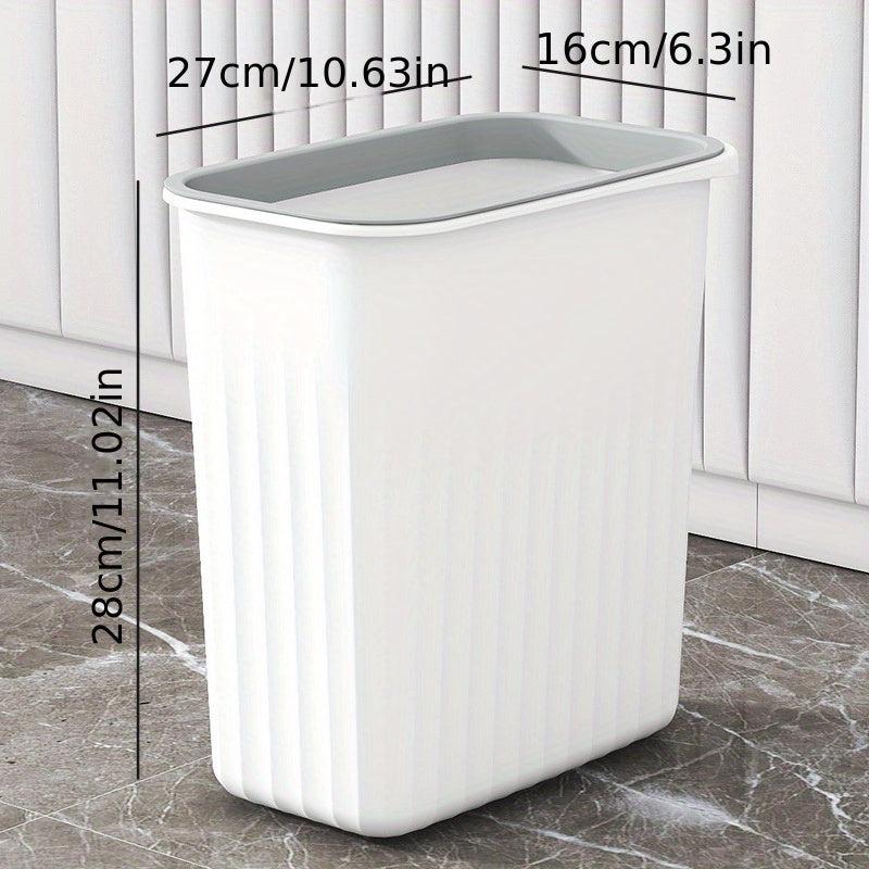 Large Capacity Lidless Trash Can for Home Office