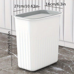 Large Capacity Lidless Trash Can for Home Office