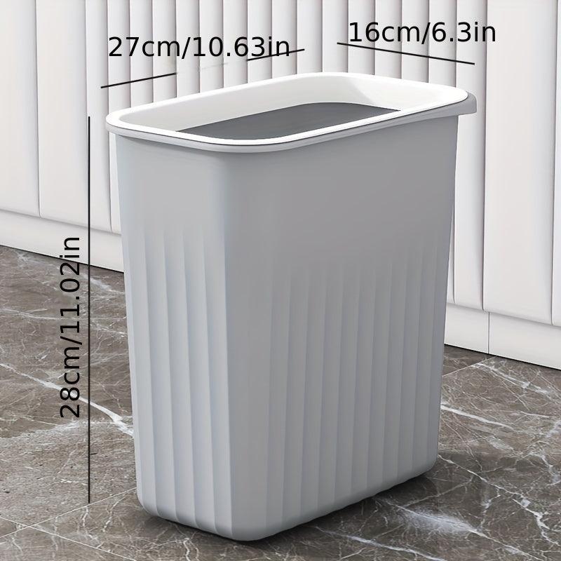 Large Capacity Lidless Trash Can for Home Office