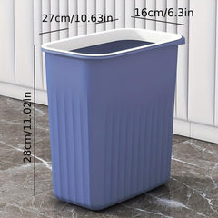 Large Capacity Lidless Trash Can for Home Office