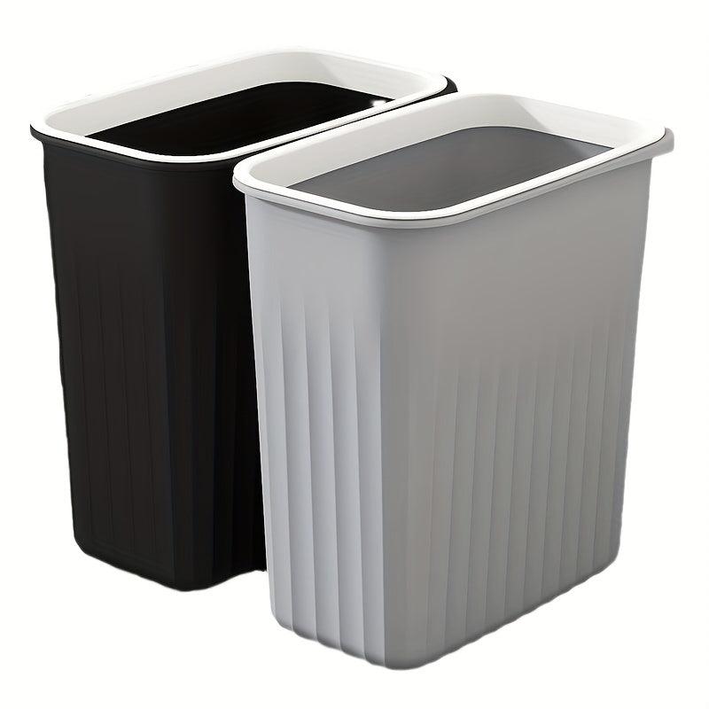 Large Capacity Lidless Trash Can for Home Office